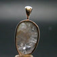 Gray Herderite Silver Pendant from Africa - 1.1" - 2.65 Grams