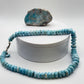 Larimar Bead Necklace Natural Blue Stone Necklace Ocean Inspired Jewelry Gift