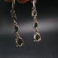 Moldavite Tektite Silver Earrings from Czech Republic - 3.85 Grams