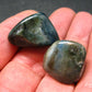 Lot of 2 Very Rare Dianite (Blue Jade) Tumbled Stones From Russia