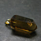 Natural Unheated Citrine Sterling Silver Gold Plated Pendant from Zambia - 1.2" - 4.25 Grams