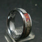 Muonionalusta Meteorite & Opal Steel Ring - 12.65 Grams - Size 10