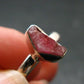 Pezzottaite Crystal Silver Ring From Madagascar - Size 7 - 2.01 Grams
