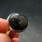 Real!! Very Rare Nuumite Nuummite Sterling Silver Ring from Greenland - 4.0 Grams - Size 7.75