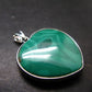 Queen of Green!! Genuine Vivid Vibrant Green Malachite Sterling Silver Pendant - 1.4" - 13.78 Grams