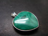 Queen of Green!! Genuine Vivid Vibrant Green Malachite Sterling Silver Pendant - 1.4" - 13.78 Grams
