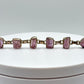 Imperial Topaz Bracelet – Natural Pink Topaz with Gold-Tone Chain - 14.87 Grams