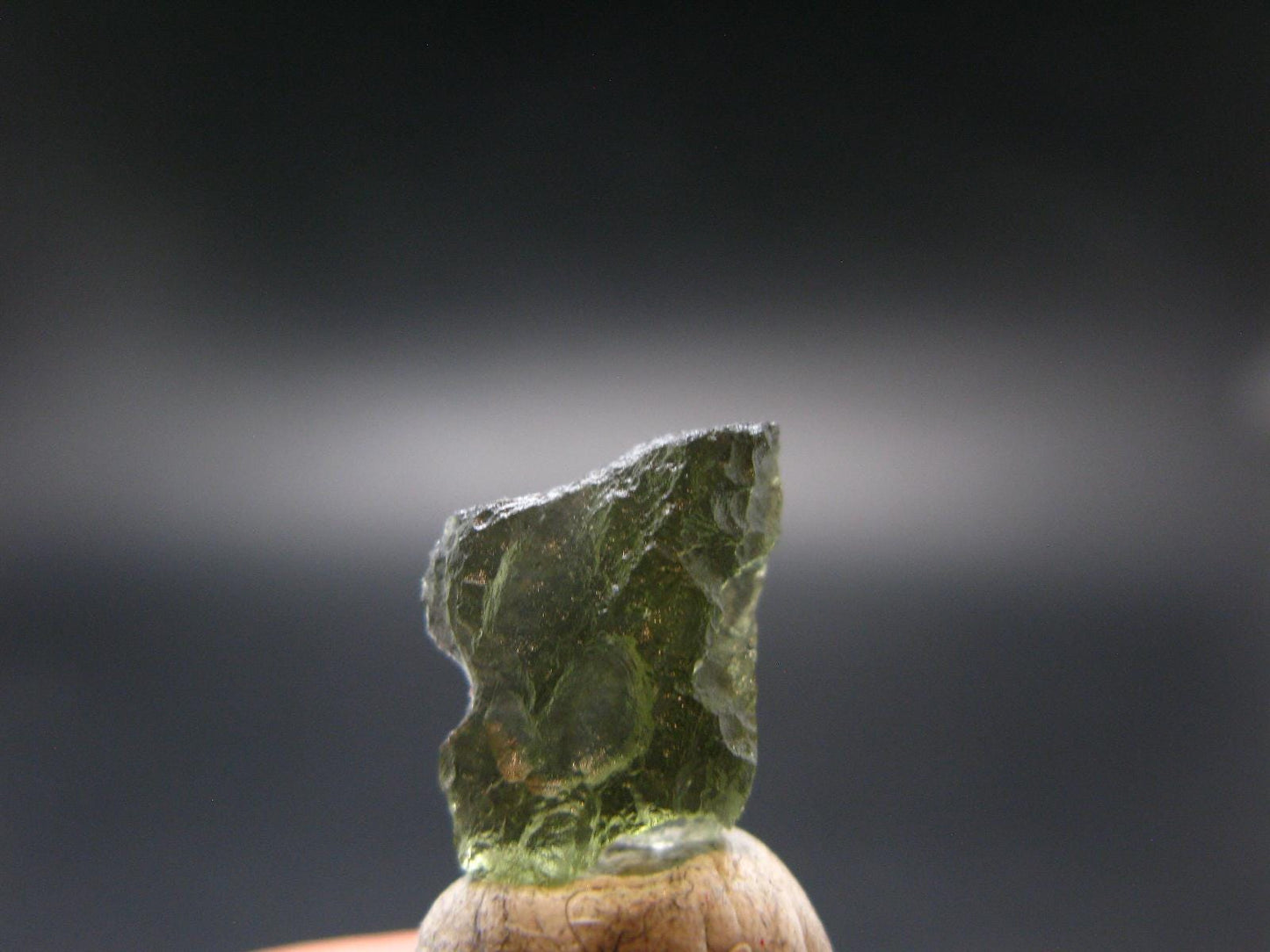 Moldavite Tektite Raw Piece from Czech Republic - 0.7" - 4.70 Carats - 0.94 Grams
