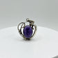 Charoite Sterling Silver Pendant – Oval Cabochon - 8.64 Grams