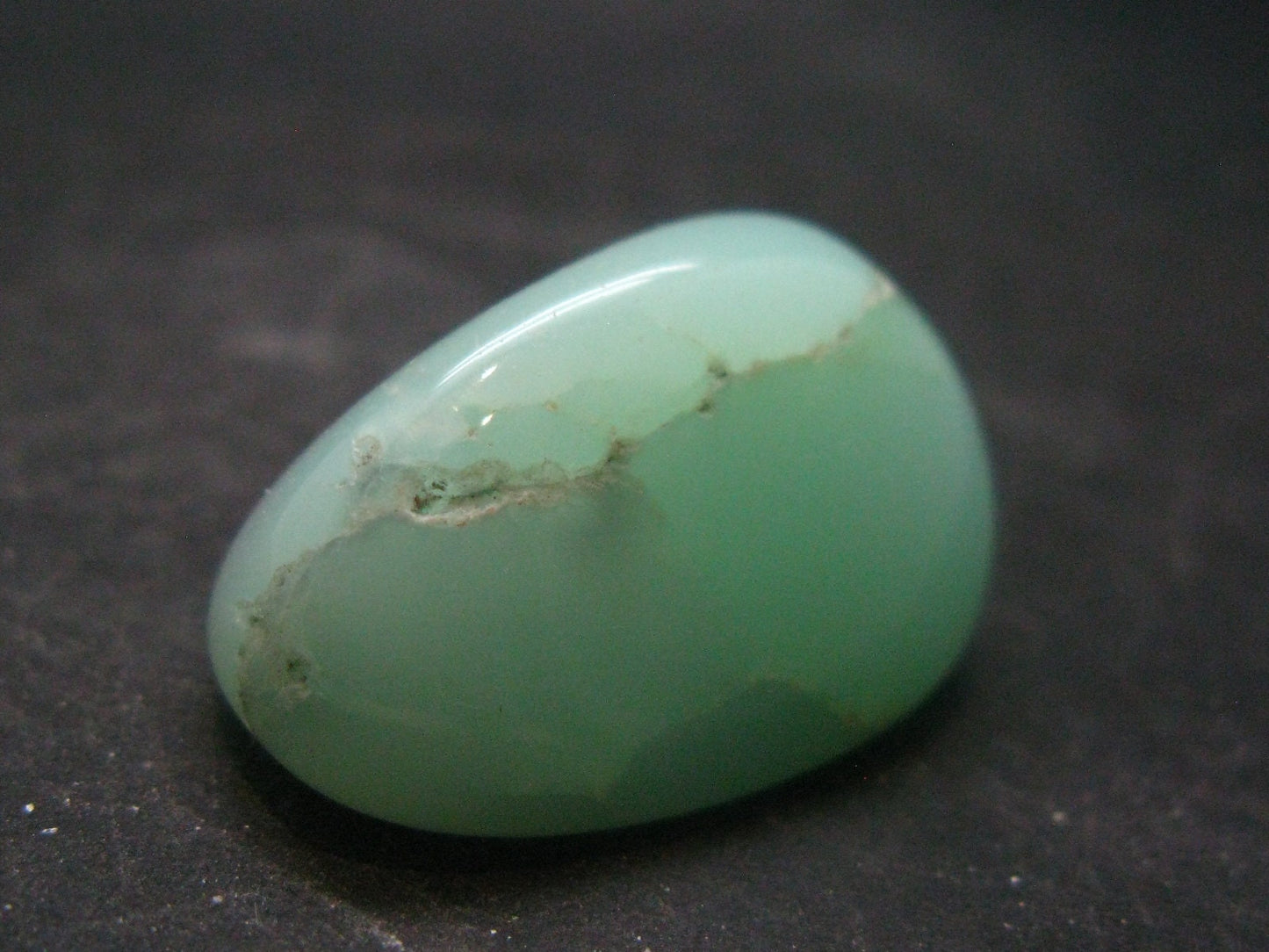 Rich Green Chrysoprase Polished Tumbled Stone From Australia - 1.1"