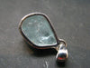 Fantastic Gemmy Aquamarine Crystal Silver Pendant From Brazil - 0.7"