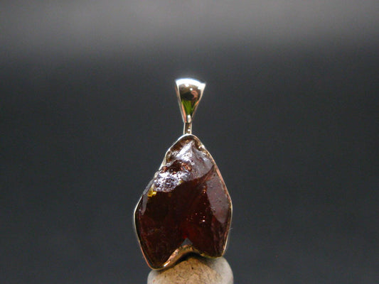 Zincite Zinkite Crystal 925 Silver Pendant From Poland - 0.9" - 3.78 Grams