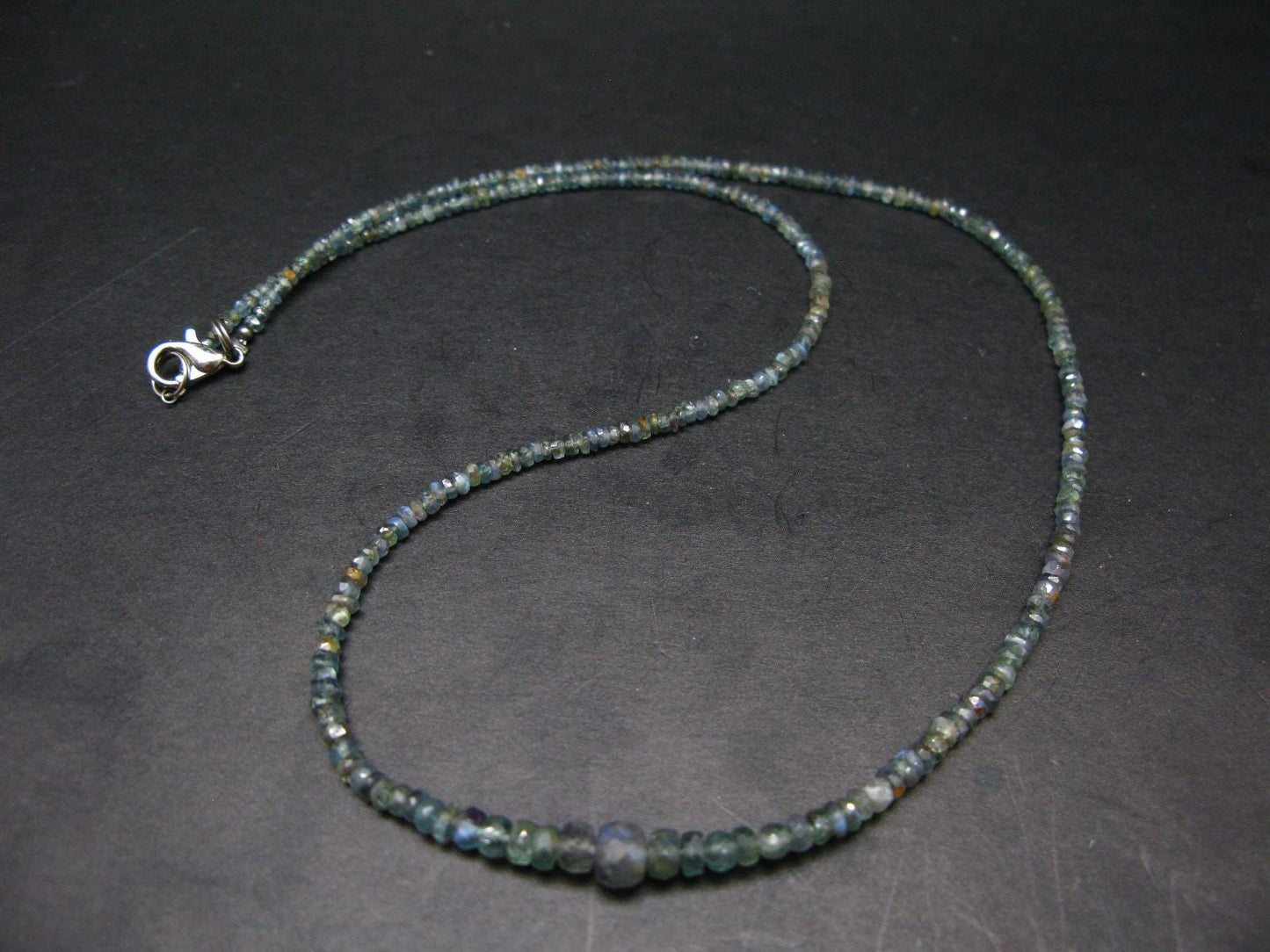 Extremely Rare Alexandrite Necklace - 19" - Rondelle Facetted Beads - 41 Carats