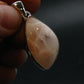 Natrolite Silver Plated Pendant Necklace From Indonesia - 1.3" - 3.31 Grams