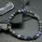 Blue Sapphire Genuine Bracelet ~ 7 Inches ~ 6mm Squared Facetted Beads