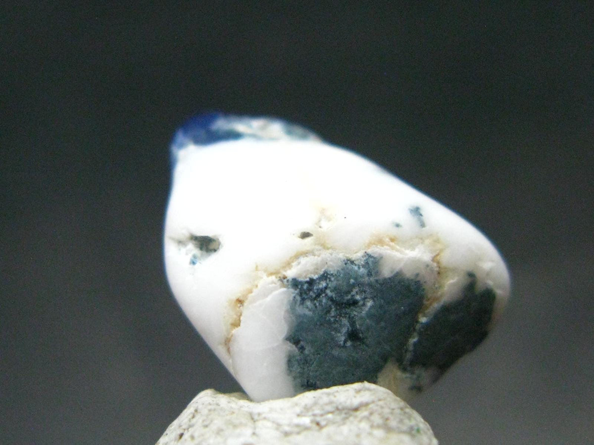 Gem Benitoite & Natrolite Polished Stone From California - 4.65 Carats