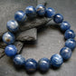 Blue Kyanite Genuine Bracelet ~ 7 Inches ~ 12mm Round Beads