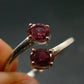 Pink Tourmaline Silver Ring From Brazil - 1.94 Grams - Size 7