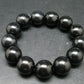 Shungite Genuine Bracelet ~ 7 Inches ~ 16mm Round Beads