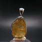 Large Natural Agni Gold Danburite Sterling Silver Pendant from Tanzania - 1.0" - 3.38 Grams