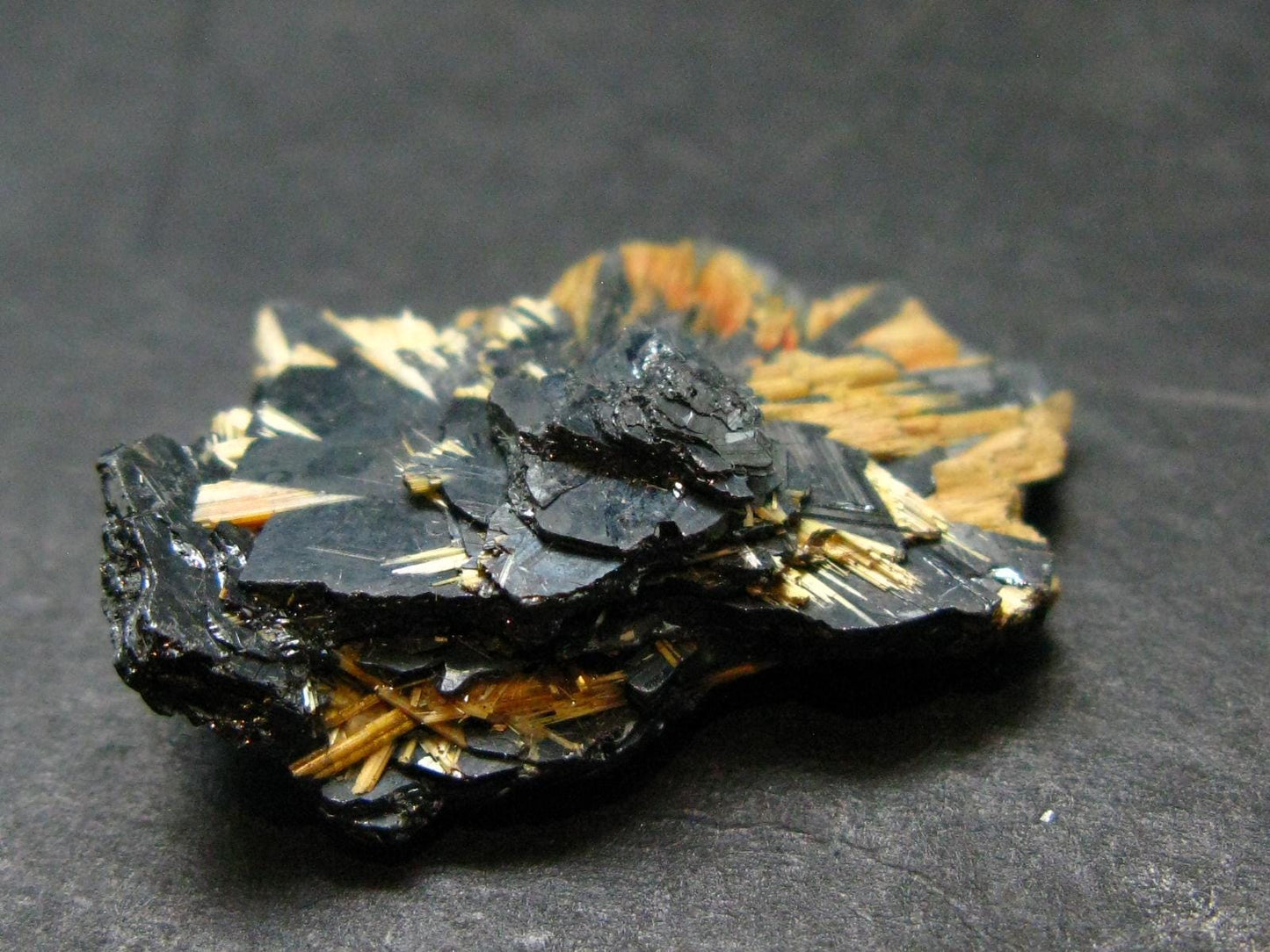 Large Hematite and Rutile Cluster from Brazil - 1.1" - 6.79 Grams