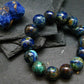 Azurite Genuine Bracelet ~ 7 Inches ~ 14mm Round Beads
