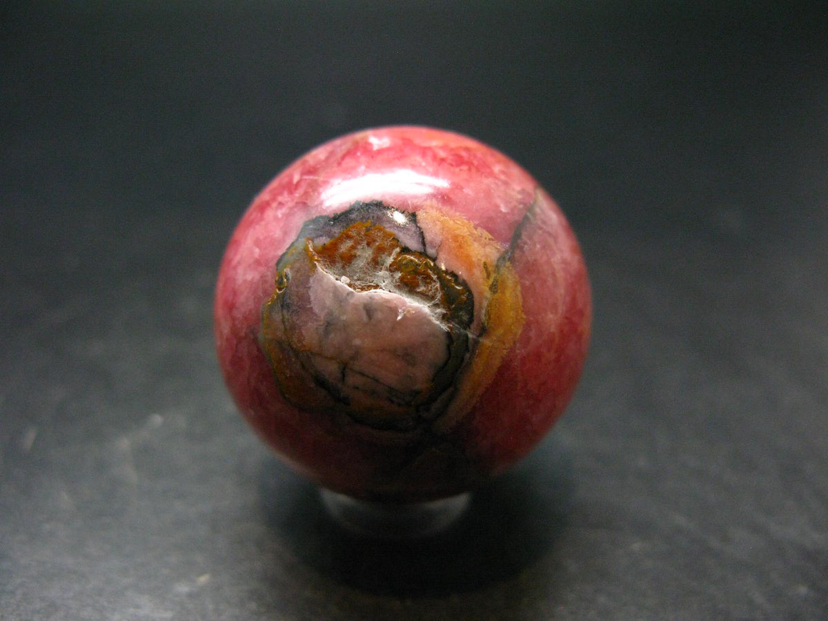 Rhodochrosite Sphere Ball from Argentina - 1.3" - 71.13 Grams