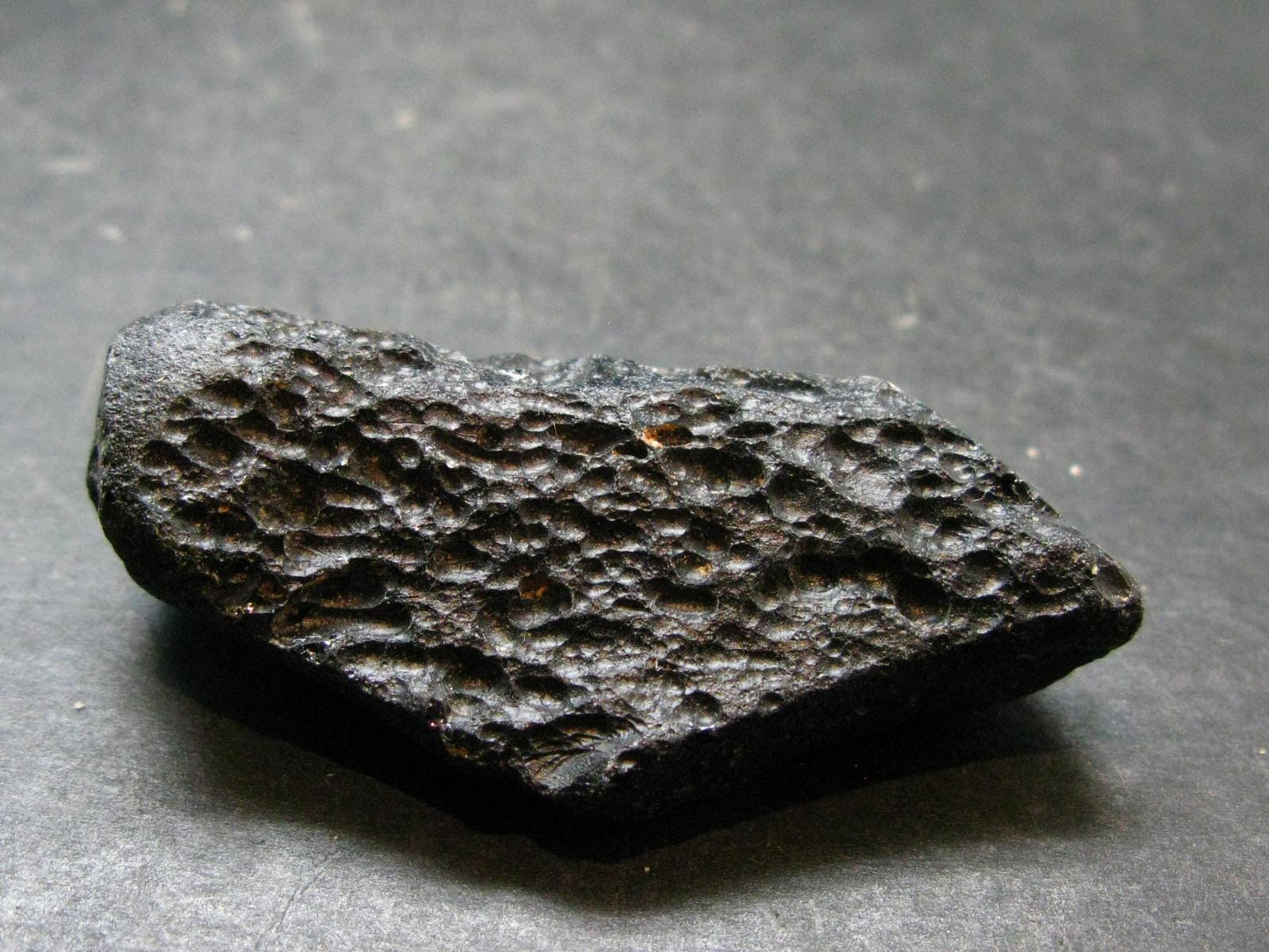 Rare Large Black Tibetan Tektite Raw Piece from Tibet - 2.3" - 28.56 Grams