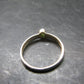 Cute Gem Moldavite Sterling Silver Ring From Czech Republic - Size 8 - 1.3 Grams