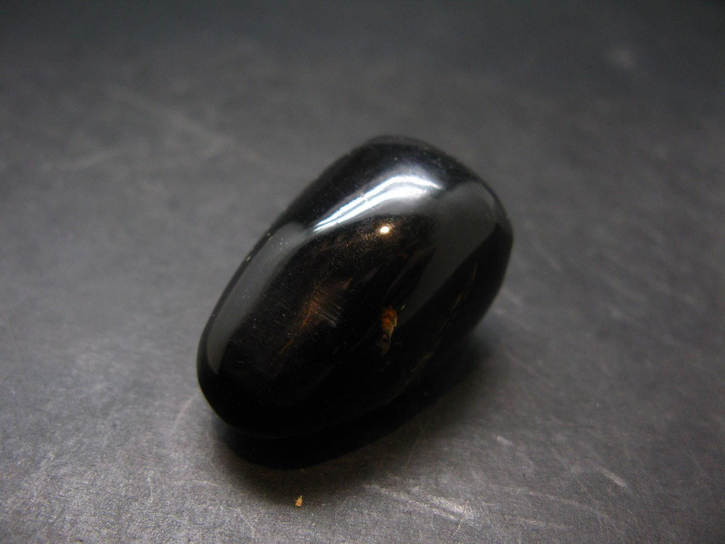 Rare Large Blue Amber Tumbled Piece Fluorescent From Indonesia - 1.3" - 10.07 Grams