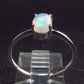 Natural Cabochon Opal 925 Sterling Silver Ring from Ethiopia - 1.20 Grams - Size 8