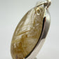 Natural Rutilated Quartz Pendant – Golden Needle Crystal in Sterling Silver