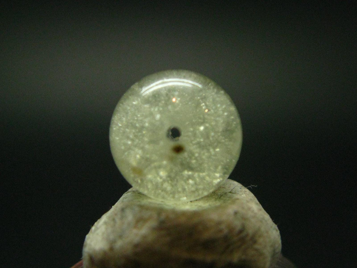Libyan Tektite Glass Bead From Libya - 10 mm - 0.3"