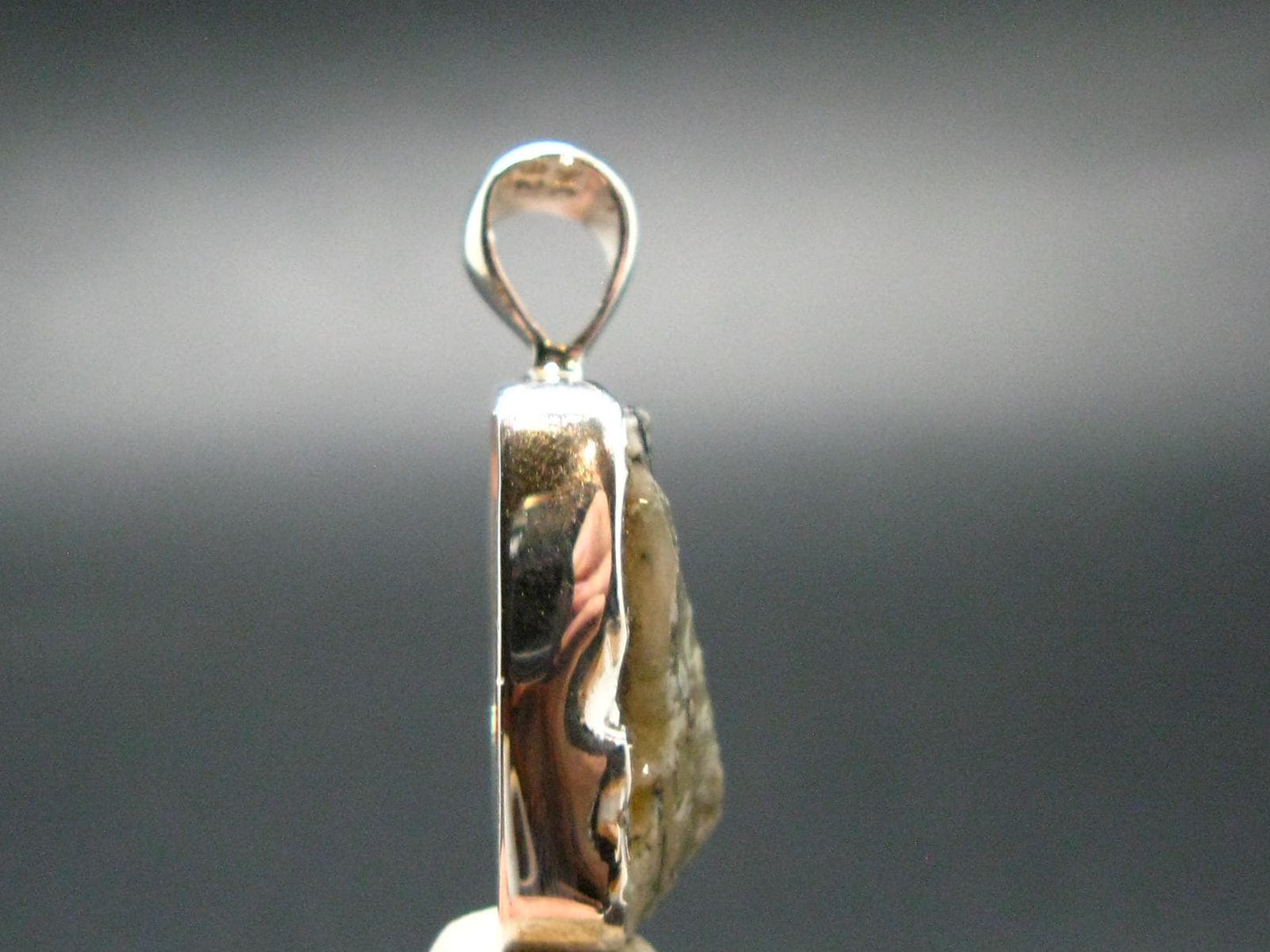 Phenakite Phenacite Crystal Silver Pendant From Brazil - 1.1" - 3.12 Grams