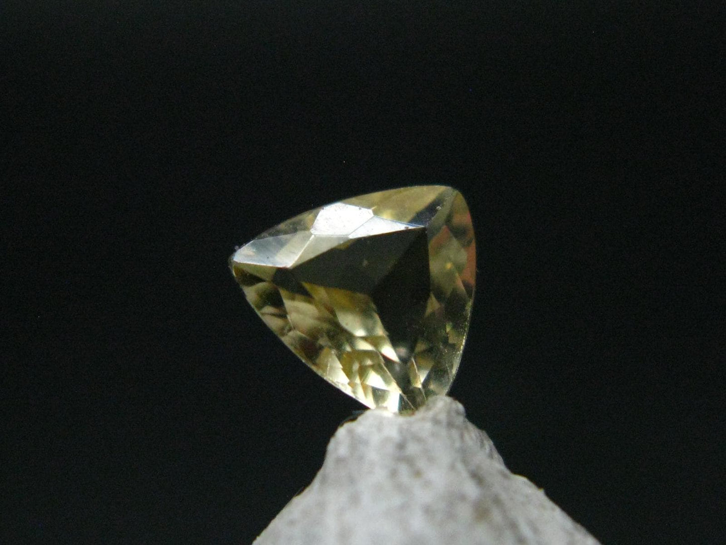 Golden Facetted Herderite Cut Gem From Brazil - 0.67 Carats