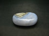 Rare Blue Lace Holly Chalcedony Agate Tumbled Stone From Malawi - 2.3"