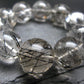 Tourmalinated Quartz w/ Black Tourmaline Genuine Bracelet ~ 7 Inches ~ 20mm Round Beads