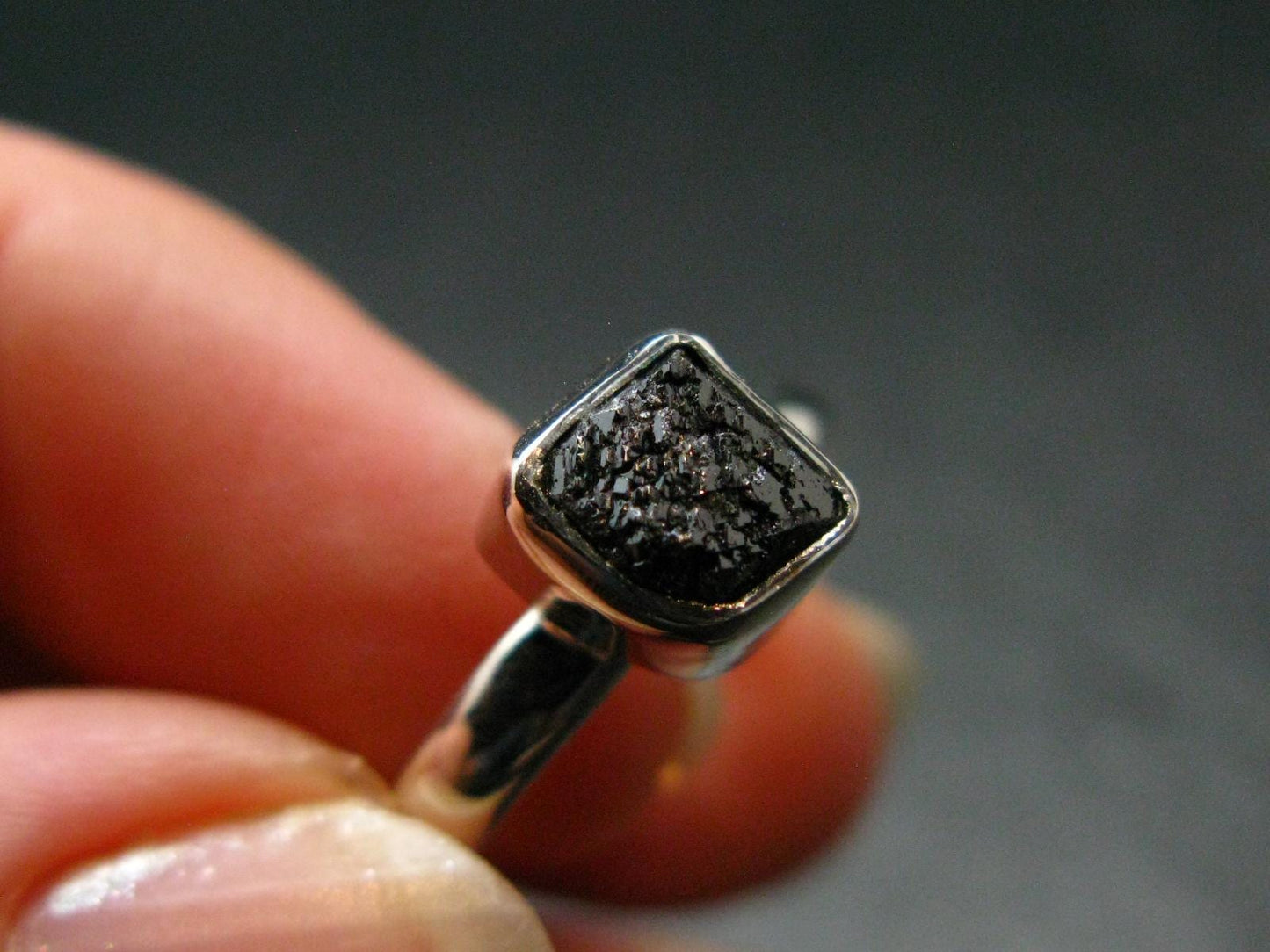 Terminated Brookite Crystal Silver Ring From Arkansas - Size 6 - 2.07 Grams