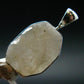 Very Rare White Cryolite 925 Silver Pendant from Greenland - 1.1" - 3.72 Grams