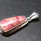Rhodochrosite Silver Plated Pendant From Argentina - 1.3" - 5.54 Grams