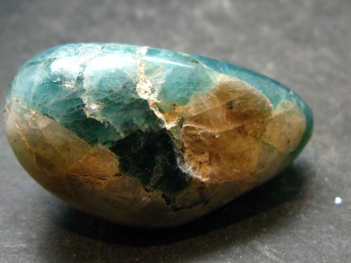 Extremely Rare Tumbled Grandidierite Stone From Madagascar - 1.6" - 29.38 Grams