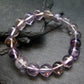 Ametrine Genuine Bracelet ~ 7.5 Inches ~ 13mm Round Beads