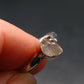 Gray Herderite Silver Ring from Africa - Size 6 - 1.63 Grams