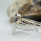 Raw Herderite Sterling Silver Ring – Natural Crystal Statement Band - SIZES: 6,7,8