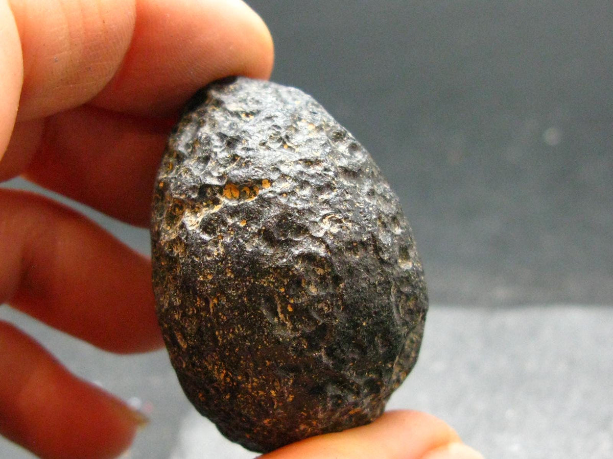Rare Large Black Tibetan Tektite Raw Piece from Tibet - 1.6" - 37.90 Grams
