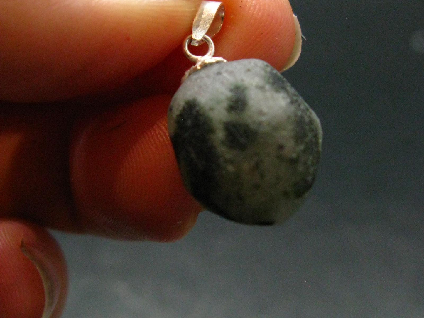 Phenakite Phenacite Tumbled Silver Pendant From Russia - 0.9" - 3.13 Grams