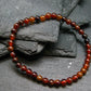 Garnet Hessonite Genuine Bracelet ~ 7 Inches ~ 4mm Round Beads