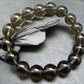 Smoky Quartz Genuine Bracelet ~ 7 Inches ~ 12mm Round Beads