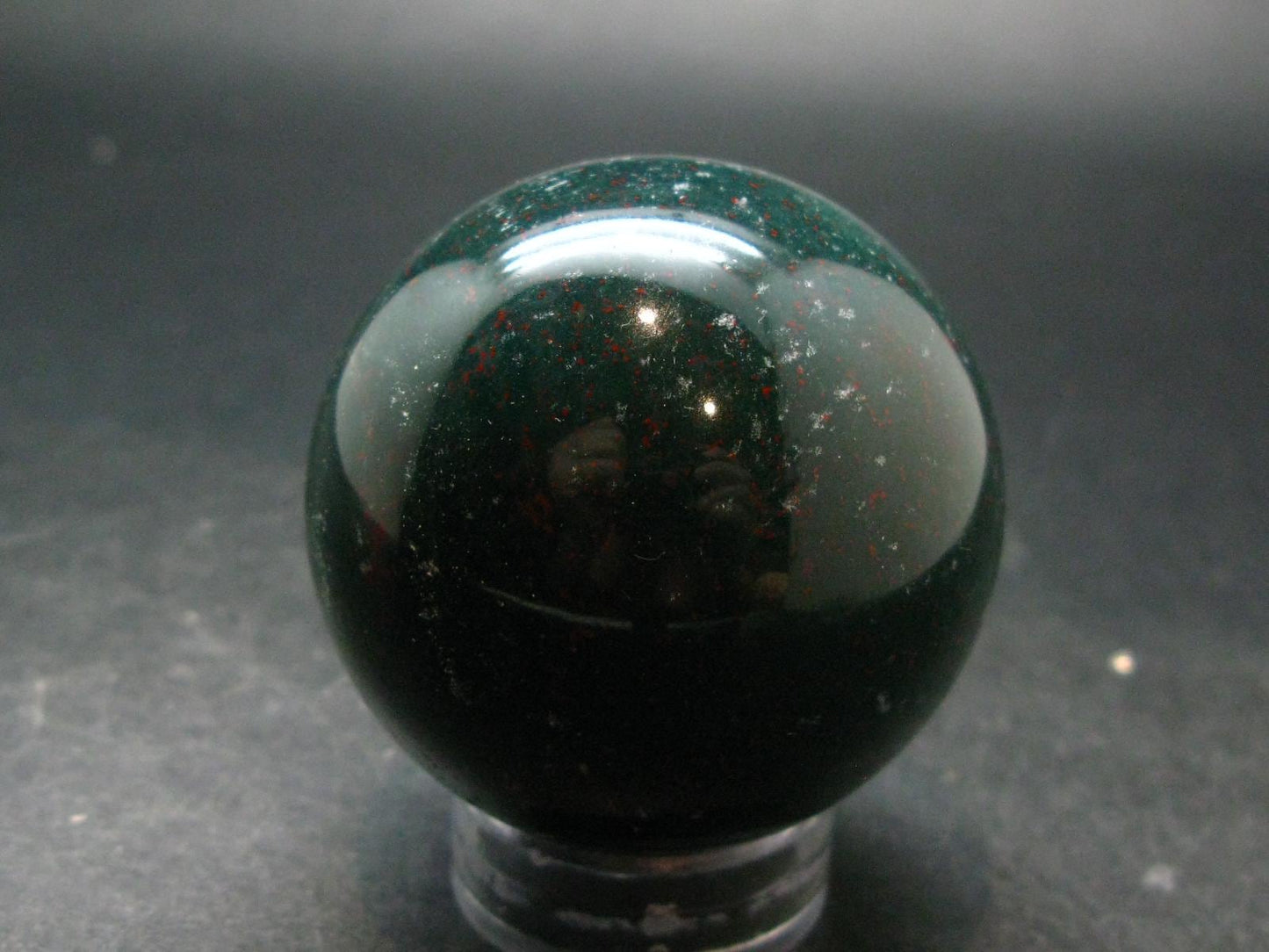 Bloodstone Sphere From India - 2.1" - 210.20 Grams