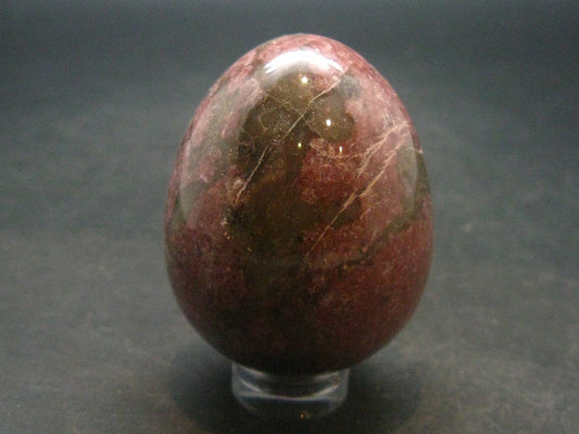 Large Rhodonite Egg From Canada - 93.15 Grams - 1.7"